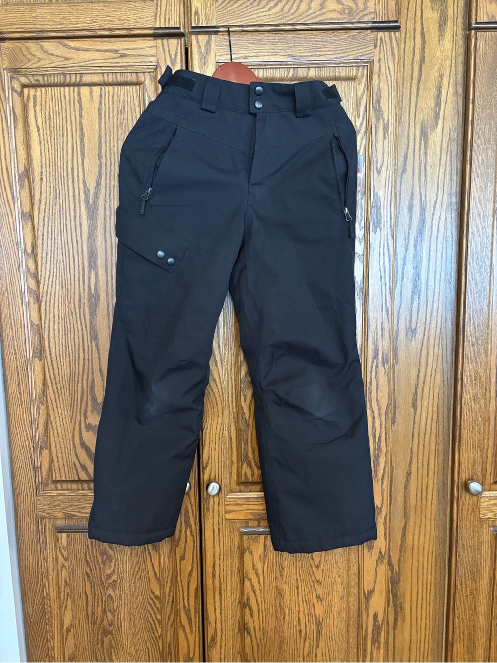 Kids medium 7/8 Black Insulated Snow Pants